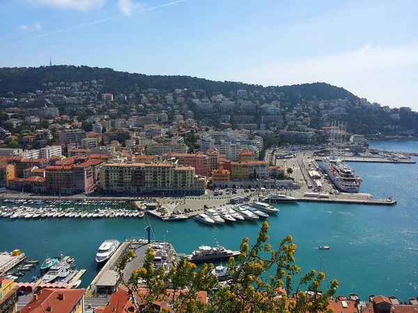 Porto Nizza Francia Una Bella Giornata Estiva Maggio — Foto Stock
