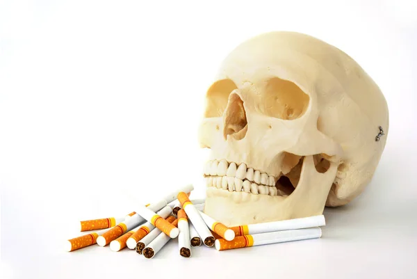 吸烟使人死亡 停止吸烟 吸烟概念 — 图库照片