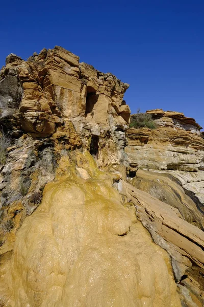 Costa Rocosa Océano Atlántico Entre Burgau Luz Algarve Portugal — Foto de Stock