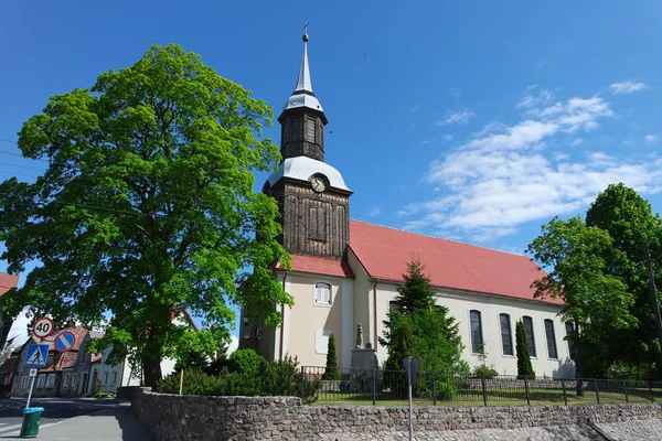 Historische Dorpskerk West Pomerania — Stockfoto