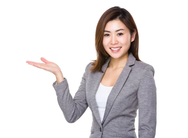 Businesswoman Hand Presentation — Stock Photo, Image