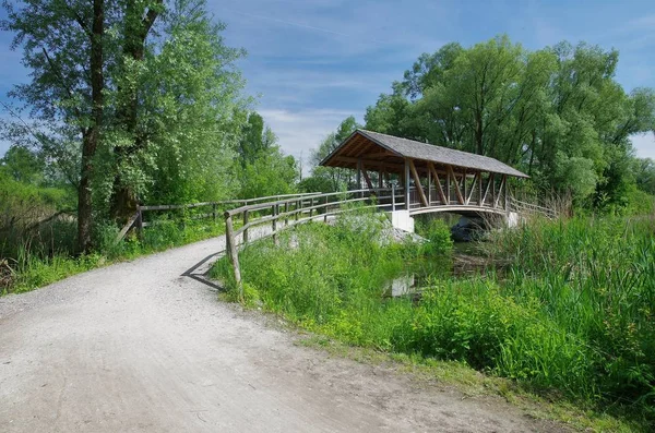 Krajobraz Pobliżu Prien Chiemgau Górna Bawaria — Zdjęcie stockowe