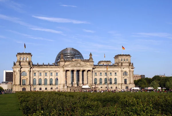 Reichstag Egy Történelmi Épület Berlinben Németországban — Stock Fotó