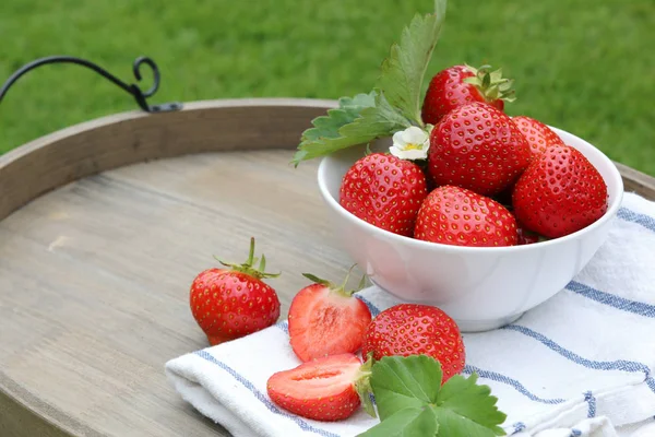 Fresh Strawberries Tray — Stock Photo, Image