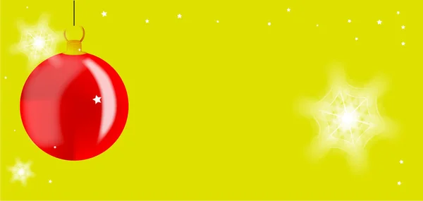 赤と黄色の上にコピースペースを持つクリスマスマンの背景 — ストック写真