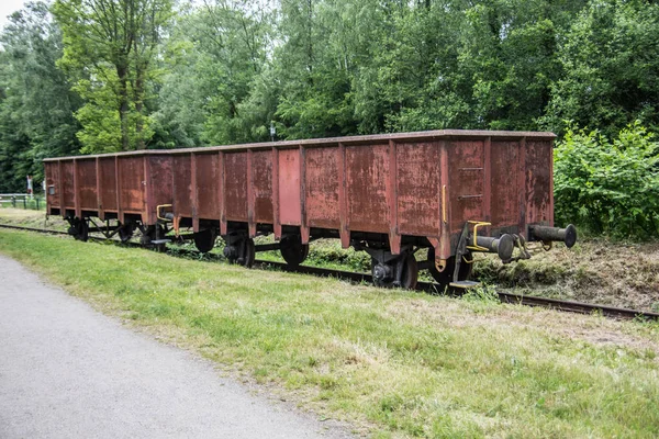 Vagões Carga Ferrovia — Fotografia de Stock