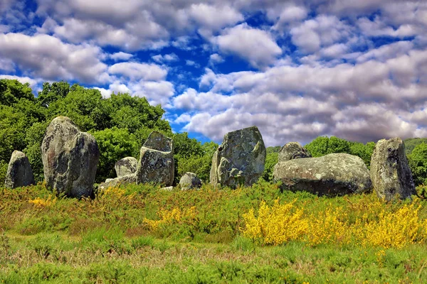 Menhirs Hinkelsteine U200B U200Bin Brittany — Stock Photo, Image