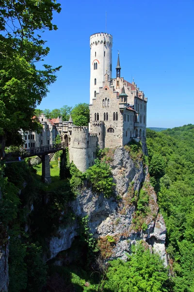 Castelo Lichtenstein Baden Wuerttemberg Castelo Conto Fadas Wurttemberg — Fotografia de Stock