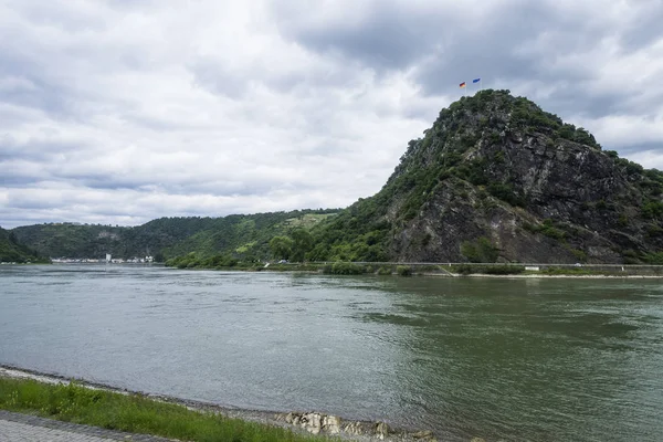 Loreley Στον Ρινόκερο Κοντά Στο Goar — Φωτογραφία Αρχείου