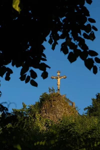 Jesus Cristo Estátua Cidade — Fotografia de Stock