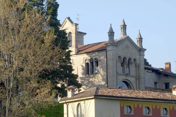 Bergamo Gebouwen Bovenstad — Stockfoto