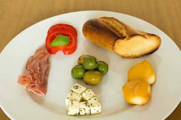 Alimentos Antipasti Refeição Alimentos — Fotografia de Stock