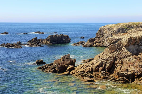 Quiberón Península Costera Del Paisaje Bretaña Meridional — Foto de Stock