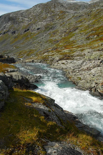 Noorwegen Natuur Landschap Achtergrond — Stockfoto