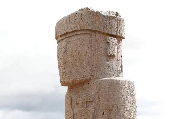 Tiwanaku Bolivya Ponce Monolit — Stok fotoğraf