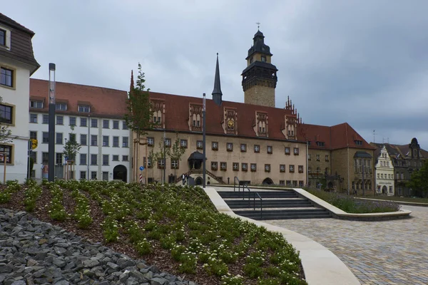 Rathaus Zeitz Burgenlandkreis Sachsen Anhalt — Stockfoto