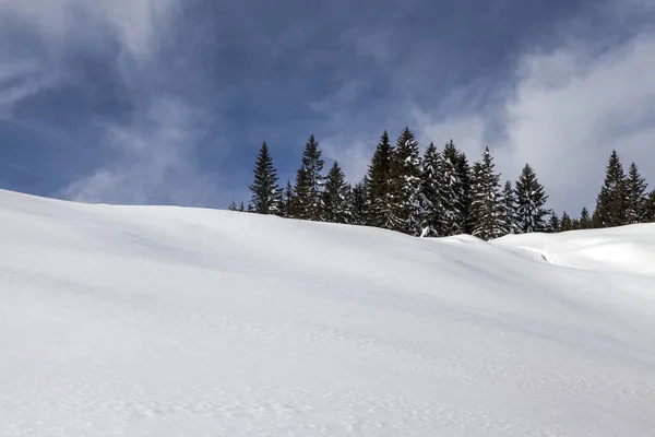 Vinterlandskap Alperna — Stockfoto