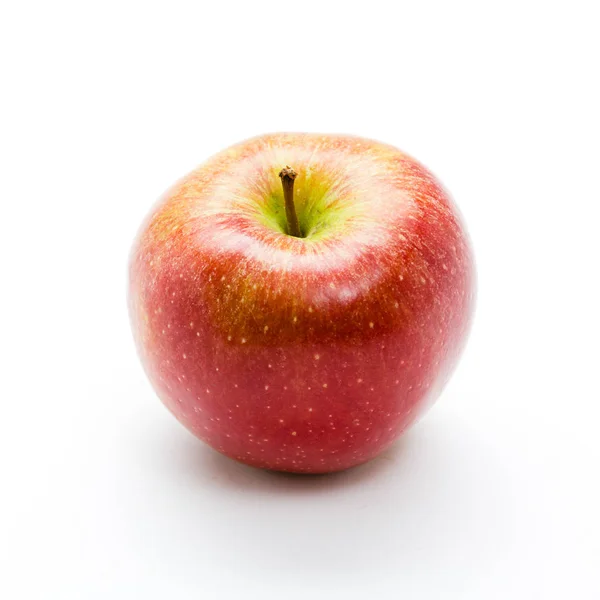 Manzana Biológica Fresca Sobre Fondo Blanco — Foto de Stock