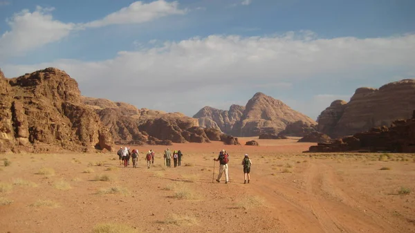 Jordan Parque Nacional Del Ron Wadi Del Desierto —  Fotos de Stock