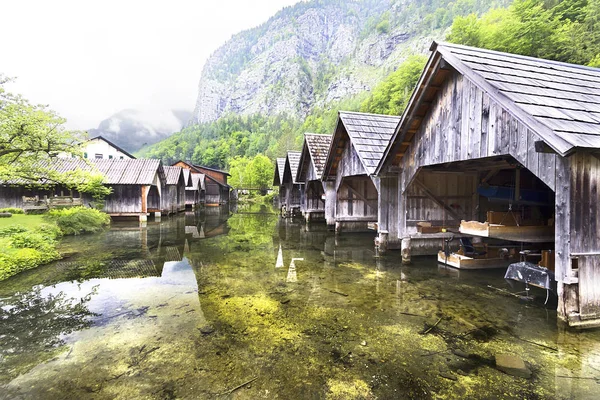 Ιστιοφόρο Boathouses Στο Schwerin — Φωτογραφία Αρχείου