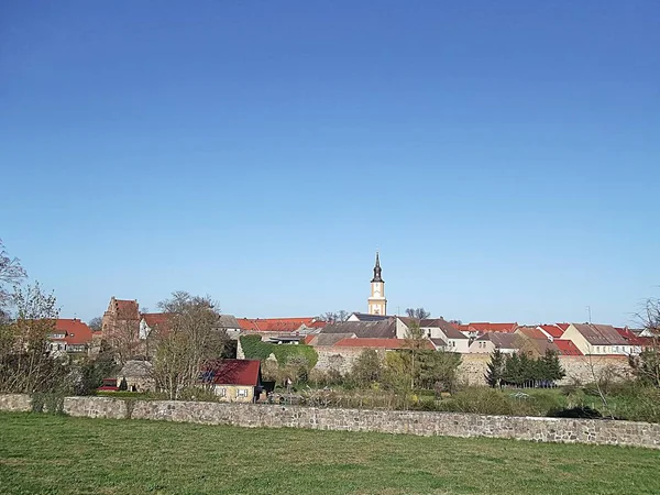 Історичний Старий Шаблон Міста — стокове фото