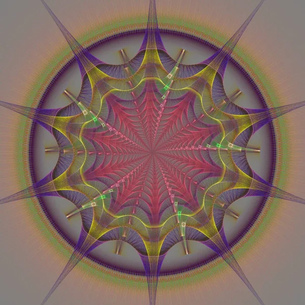 Konu Çiçek Yıldız Spiraller Üzerindeki Soyut Bilgisayar Grafikleri Duvar Kağıtları — Stok fotoğraf