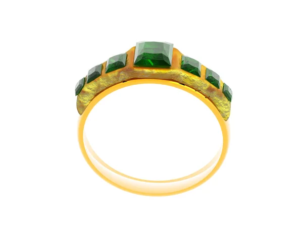 Gold Ring Gems — Stock Photo, Image