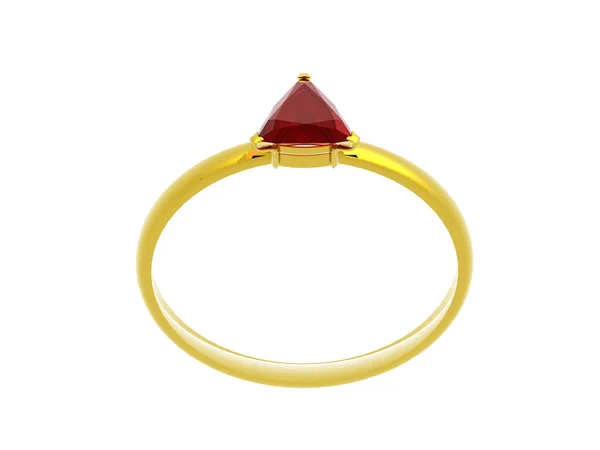 Anello Oro Con Gemme — Foto Stock