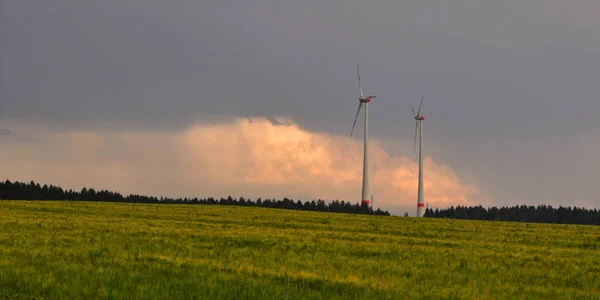 Вітрові Турбіни Альтернативна Енергія Вітру — стокове фото