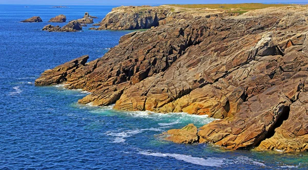 Güney Britanya Daki Cote Sauvage Sahil Şeridi — Stok fotoğraf