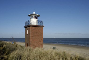 lighthouse in wyk,foehr,schleswig-holstein,germany clipart