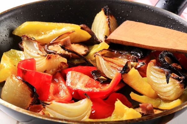 Pan Fried Vegetables Mushrooms — Stock Photo, Image