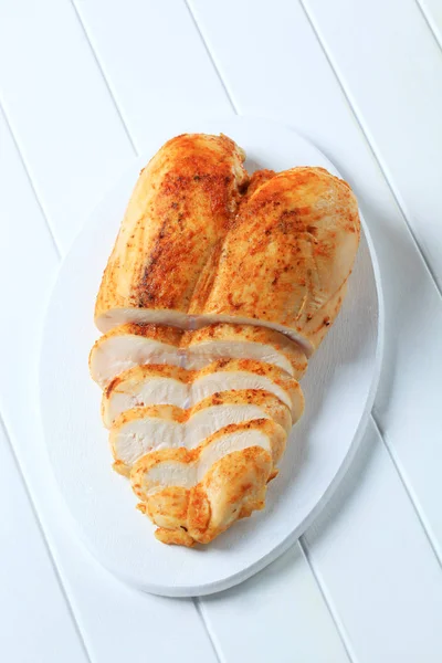 Chicken Breast Rubbed Garlic Paste — Stock Photo, Image