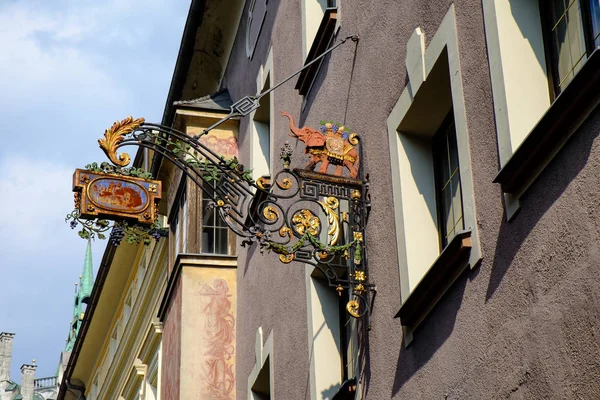 Centro Storico Schwaz Tirol Austria — Foto Stock