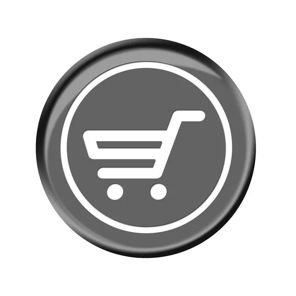 Cart Button Shopping Cart Button Illustration — Stock Photo, Image