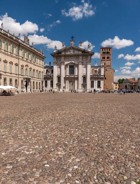 Kathedraal Van Mantua Het Palazzo Bianchi Italië — Stockfoto