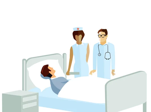 Arzt Und Patient Krankenhausflur — Stockfoto