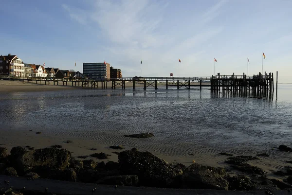 Brygga Stranden Wyk Foehr Schleswig Holstein Tyskland — Stockfoto