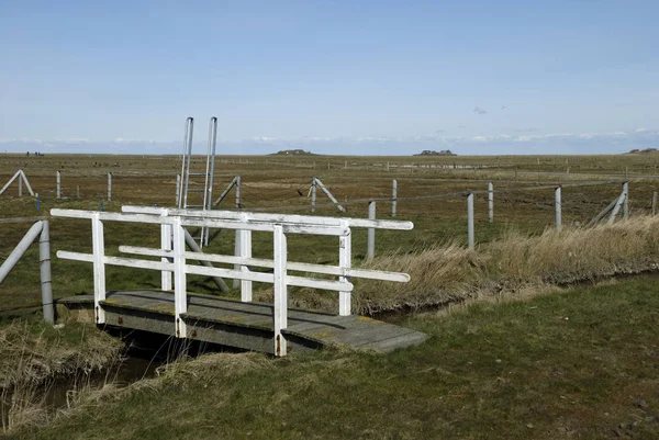 Bridge Langeness Schleswig Holstein Germany — Stock Photo, Image