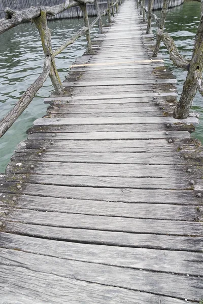 Old Stilt Houses Unteruhldingen Germany — Stock Photo, Image