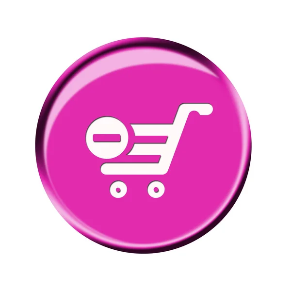 Alışveriş Arabası Online Dükkanda — Stok fotoğraf