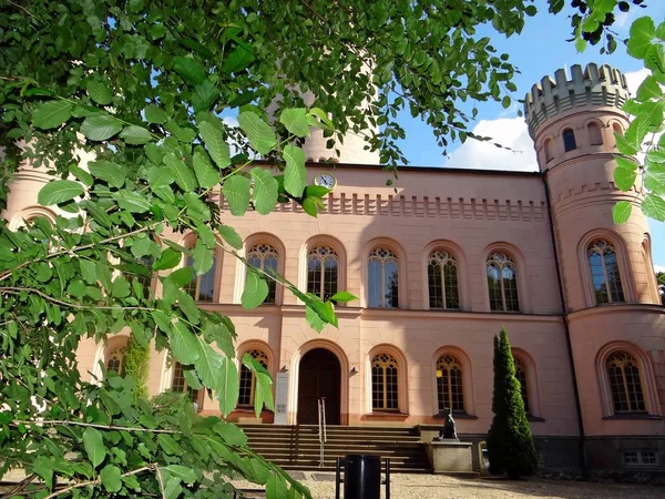 Vacker Utsikt Över Majestätisk Medeltida Slottsarkitektur — Stockfoto