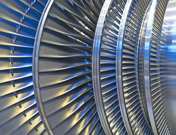 Parte Uma Turbina Vapor Para Construção Usina — Fotografia de Stock