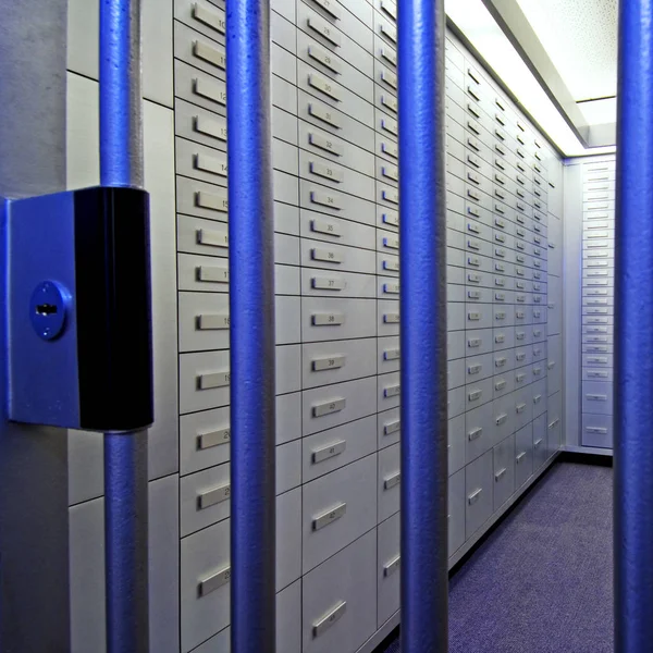 Lockers Una Bóveda Bancaria — Foto de Stock