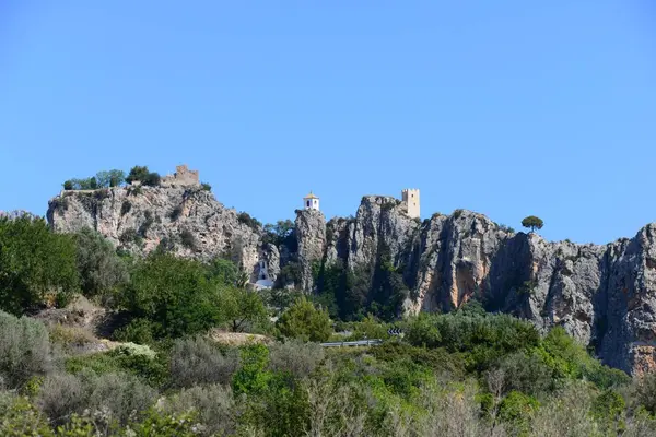 Die Burgruine Van Guadalest Costa Blanca Spain — Stockfoto