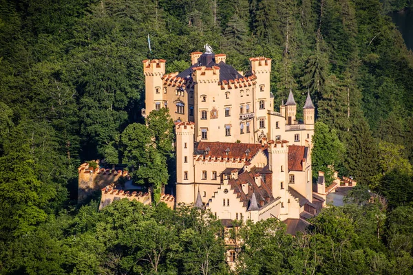 Castelo Hohenschwangau Nos Alpes — Fotografia de Stock