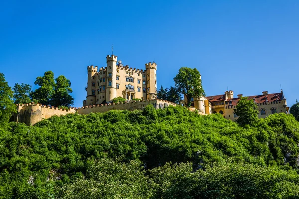 Castello Hohenschwangau Nelle Alpi — Foto Stock