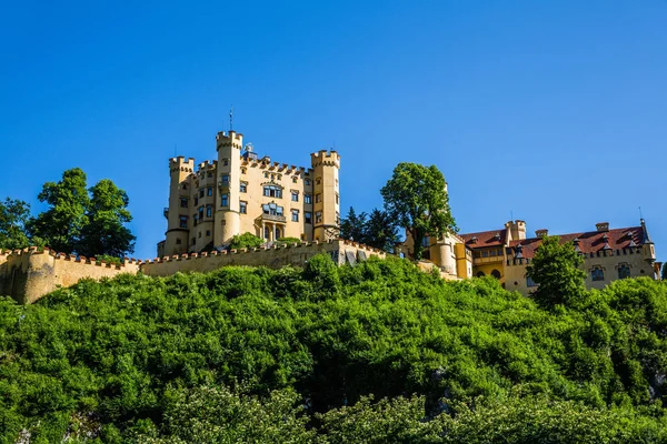 Castelo Hohenschwangau Nos Alpes — Fotografia de Stock