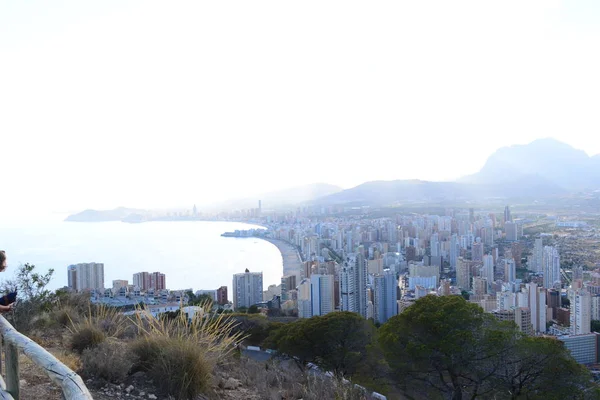 Fasady Domów Benidorm Hiszpania Costa Blanca — Zdjęcie stockowe