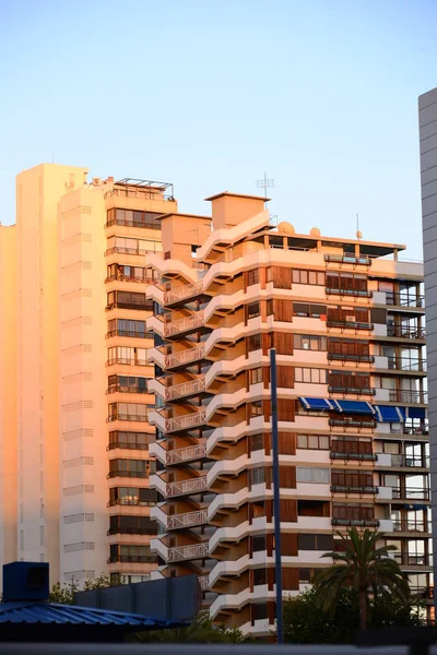Fasády Domu Benidormu Španělsko Costa Blanca — Stock fotografie